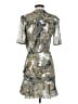 Veronica Beard 100% Silk Paisley Silver Cocktail Dress Size 0 - photo 2