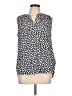 Lila Rose 100% Polyester Ivory Blue Sleeveless Blouse Size L - photo 1