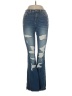Flying Monkey Hearts Blue Jeans Size 25 waist - photo 1