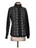 T by Talbots 100% Polyester Jacquard Black Jacket Size S - photo 1