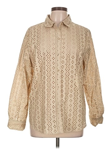 DKNY Jeans Long Sleeve Blouse (view 1)