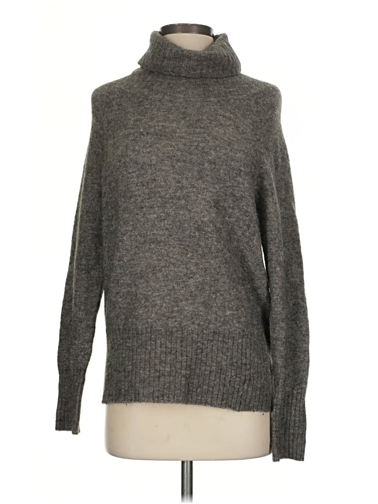 Pre-owned The Group By Babaton Turtleneck Sweater In Gray