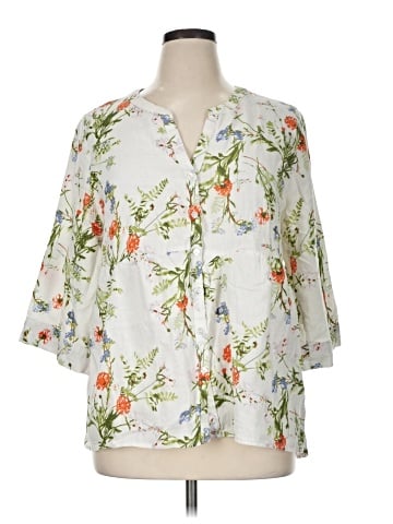 Jones & Co 3/4 Sleeve Blouse (view 1)