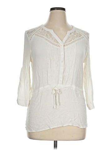 Miss Me 3/4 Sleeve Blouse (view 1)