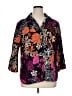 Chico's Paisley Floral Black 3/4 Sleeve Blouse Size XL (3.5) - photo 1