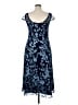JS Collections 100% Polyester Floral Blue Cocktail Dress Size 14 - photo 2