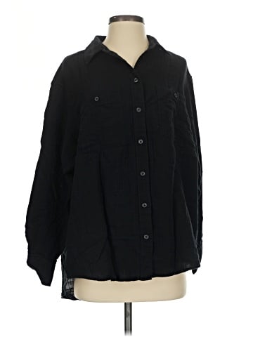 Gap 3/4 Sleeve Button-Down Shirt (view 1)