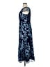JS Collections 100% Polyester Floral Blue Cocktail Dress Size 14 - photo 5