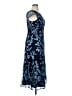 JS Collections 100% Polyester Floral Blue Cocktail Dress Size 14 - photo 4