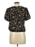 Sienna Sky 100% Polyester Floral Black Short Sleeve Blouse Size L - photo 2