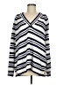 Gap 100% Cotton Stripes White Pullover Sweater Size M - photo 1