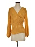 Hinge Yellow 3/4 Sleeve Blouse Size S - photo 1