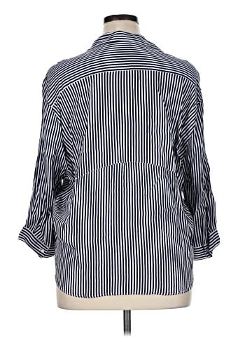 Zara 3/4 Sleeve Button-Down Shirt (view 2)