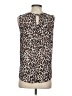 Adrianna Papell Animal Print Brown Sleeveless Blouse Size S - photo 2