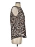 Adrianna Papell Animal Print Brown Sleeveless Blouse Size S - photo 4