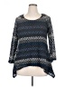 Notations 100% Polyester Blue 3/4 Sleeve Top Size XL - photo 1