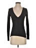 Express Solid Gray Pullover Sweater Size S - photo 1