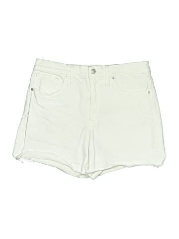 Madewell High-Rise Denim Shorts in Tile White (view 1)