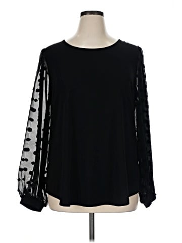 Adrianna Papell Long Sleeve Blouse (view 1)