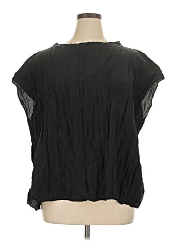 Eileen Fisher Short Sleeve Silk Top (view 1)