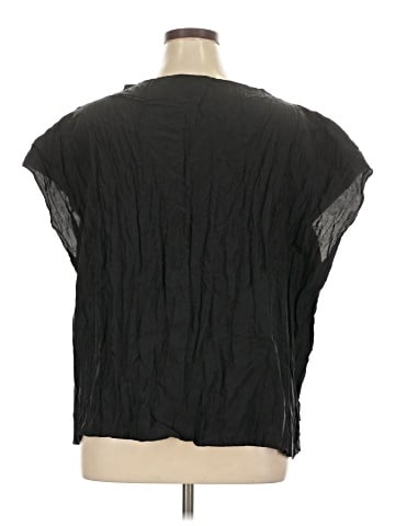 Eileen Fisher Short Sleeve Silk Top (view 2)