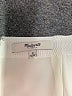 Madewell Solid Ivory White Formal Skirt Size 0 - photo 4