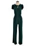 Kaileigh Solid Green Jumpsuit Size S - photo 1