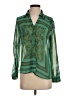 Arden B. 100% Polyester Green Long Sleeve Blouse Size S - photo 1