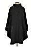 April Marin 100% Merino Wool Black Poncho Size P (estimated, petite) - photo 1