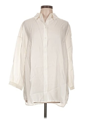 Express 3/4 Sleeve Button-Down Shirt (view 1)