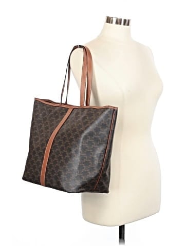 Céline Canvas Triomphe Cabas Tote Bag (view 2)