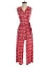 Kaileigh Paisley Red Jumpsuit Size XS - photo 1