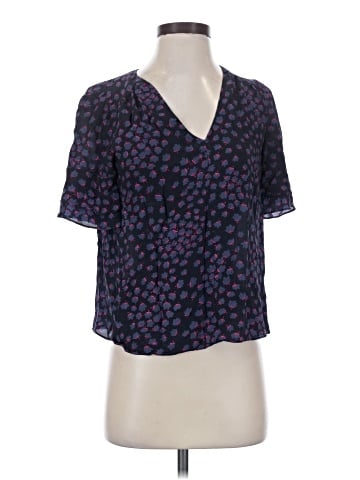 Rebecca Taylor Short Sleeve Silk Top (view 1)
