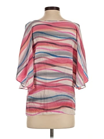 Drew 3/4 Sleeve Silk Top (view 2)