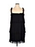 DKNY 100% Polyester Black Cocktail Dress Size 14 - photo 1