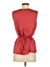 Theory 100% Silk Red Sleeveless Silk Top Size P (petite) - photo 2