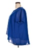 MICHAEL Michael Kors 100% Polyester Blue Short Sleeve Blouse Size 2X - photo 5