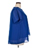 MICHAEL Michael Kors 100% Polyester Blue Short Sleeve Blouse Size 2X - photo 4