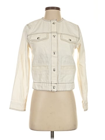 Madewell Denim Cinched Lady Jacket in Vintage Canvas (view 1)