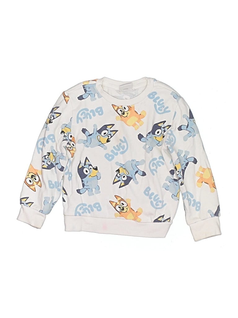 Pre-owned Bluey Kids' Sweatshirt In White