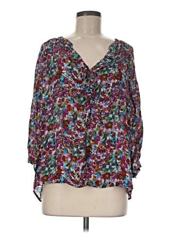 Joie 3/4 Sleeve Silk Top (view 1)