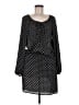 Express 100% Polyester Polka Dots Black Casual Dress Size M - photo 1
