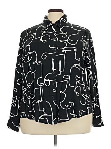 ELOQUII Long Sleeve Blouse (view 1)