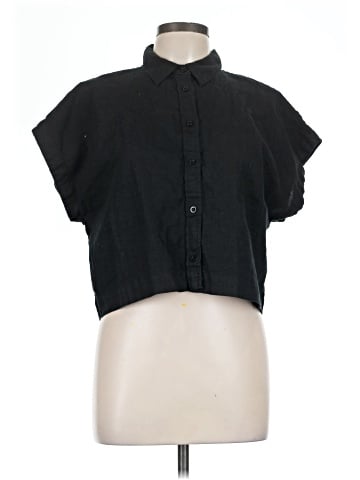Madewell 100% Linen Crop Dolman Shirt (view 1)