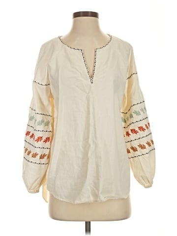 Madewell Embroidered-Sleeve Popover Top (view 1)