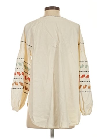 Madewell Embroidered-Sleeve Popover Top (view 2)