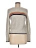 Cupcakes & Cashmere Stripes Gray Pullover Sweater Size M - photo 1