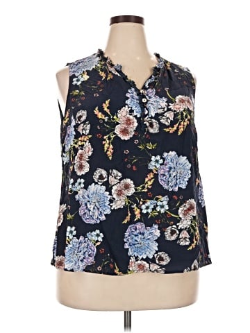 Daniel Rainn Sleeveless Silk Top (view 1)
