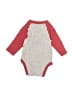 Carter's Color Block Red Long Sleeve Onesie 0-3 MO / 3 MO - photo 2