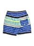 Tea 100% Polyester Stripes Blue Board Shorts Size 3 - photo 2